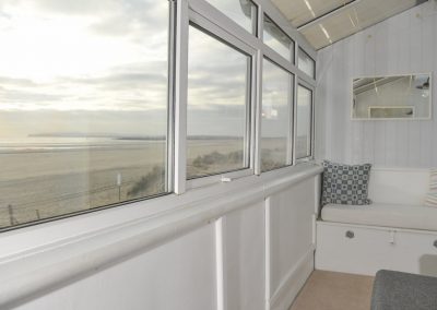 1st floor conservatory overlooking camber sands for stunning sunrise/sunsets
